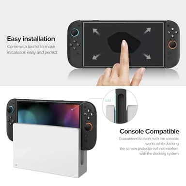 ivoler 4-Pack Tempered Glass Screen Protector Designed for Nintendo Switch 2 2025 with [Alignment Frame] Transparent HD Clear[Updated Version] Screen Protector for Switch 2 7.9'' - Image 5