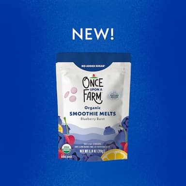 Once Upon A Farm Organic Smoothie Melts with Milk from Pasture Grazed Cows, Blueberry Burst, Non GMO, Kosher, 1 Ounces (Pack of 8) - Image 5