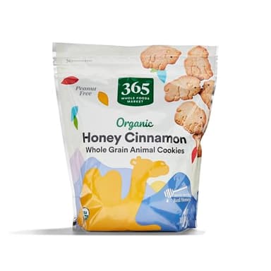 365 by Whole Foods Market, Organic Honey Cinnamon Whole Grain Animal Cookies, 11 Ounce - Image 1