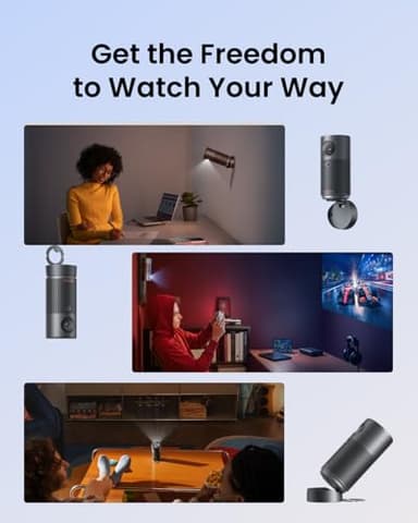 NEBULA Capsule Air Google TV Projector, Officially Licensed Netflix, 720p Smart Mini Projector with Wi-Fi and Bluetooth, 2 Hours of Playtime, Dolby Digital, Ultra Portable for Any Space - Image 4