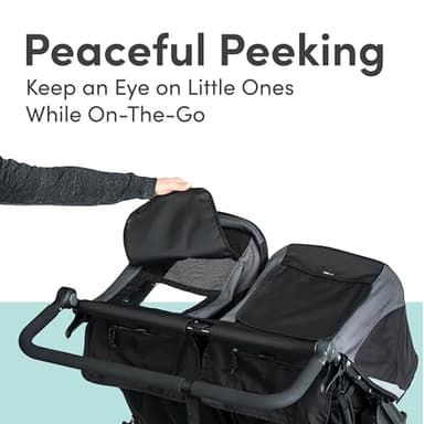 BOB Gear Revolution Flex 3.0 Duallie Double Jogging Stroller, Graphite Black - Image 5
