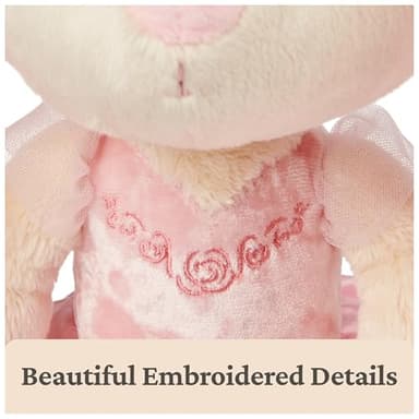 GUND Take-Along Friends Plush, Curtsy Ballerina Bunny, Bunny Stuffed Animal for Ages 1 and Up, Pink, 15" - Image 3