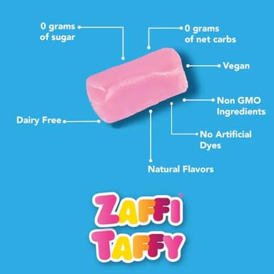 Zollipops Candy Clean Teeth Keto Sugar Free Taffy Assorted Flavors, 5 Oz (Pack of 1) - Savor the Goodness of Guilt-Free Snacking - Image 4