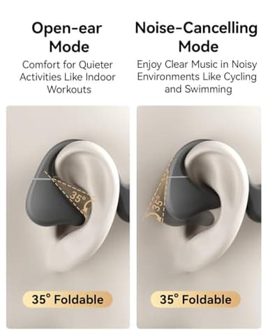 NANK Runner Diver2 Pro Swimming Headphones, IP69 Waterproof Bone Conduction Headphones Built-in Mic, Wireless Bluetooth 5.4 32GB Memory Underwater Swimming Earbuds for Surfing Cycling Sports - Image 2