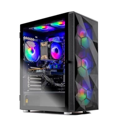Skytech Gaming Storm Desktop PC, Ryzen 7 5700 3.7 GHz (4.6GHz), NVIDIA RTX 5060 Ti 8GB, 1TB NVMe SSD, 16GB DDR4 RAM 3200, 650W Gold PSU, Wi-Fi, Win 11 - Image 1