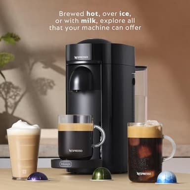 Nespresso VertuoPlus Coffee and Espresso Machine by De'Longhi with Milk Frother, Ink Black - Image 7