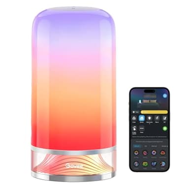 Govee RGBIC Smart Table Lamp 2, Touch Bedside Small Table Lamp Work with Matter, Alexa, LED Desk Lamp with 64 Scene Modes, Color Changing Lamp for Bedroom Living Room Dimmable Night Light(Corded) - Image 1