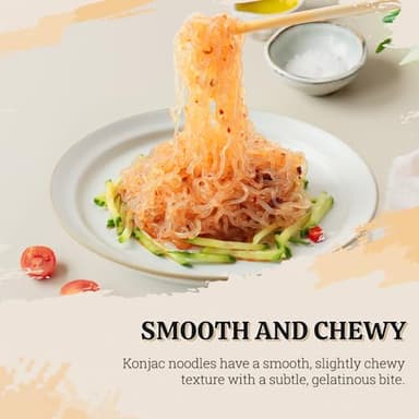 52USA Konjac Shirataki Noodle, Angel Hair, Low Carb Pasta 52.8 Oz (1500 g), Keto and Paleo Friendly, Sugar Free, Vegan, Gluten Free, Ready to Eat, Low Calorie Noodles 6 Pack Inside - Image 4