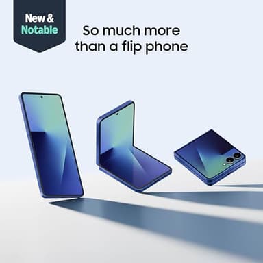 Samsung Galaxy Z Flip7 Cell Phone, 512GB AI Smartphone, Unlocked Android, Long Battery Life, 2025 US Version, Blue Shadow (Renewed) - Image 2