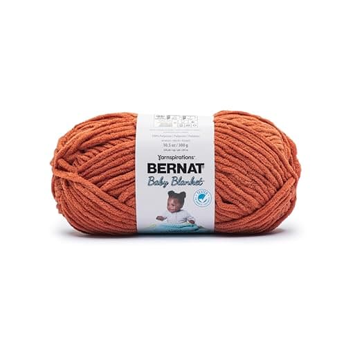 Bernat Baby Blanket Terracotta Yarn - 1 Pack of 300g/10.5 oz - 100% Polyester - #6 Super Bulky - 220 Yards - Knitting/Crochet - Image 1