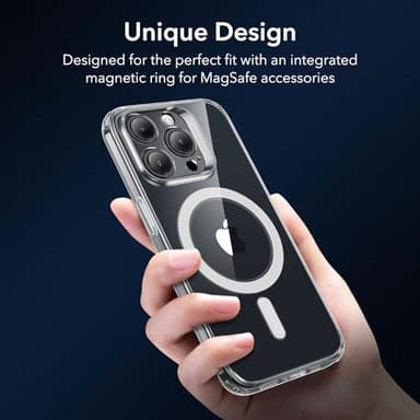 ESR for iPhone 15 Pro Max Case, Compatible with MagSafe, Military-Grade Protection, Resists Yellowing and Scratches, Magnetic Phone Case for iPhone 15 Pro Max, Zero Series, Clear - Image 4