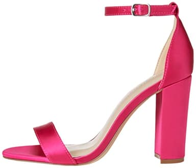 The Drop Women's Rebecca Strappy High Block-Heel Sandal, Pink Satin, 7.5 - Image 8