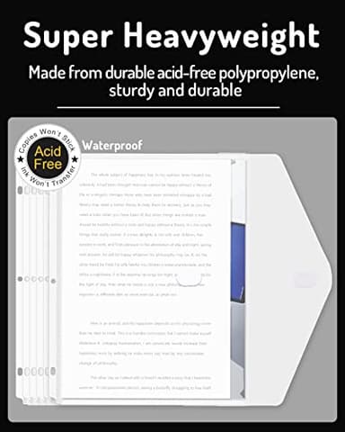 Forvencer Binder Pocket, 10 Pack Super Heavyweight Plastic Folders with Tight Closure, Folders with Pockets Side Loading, Binder Organizer, Binder Dividers with Pockets, Letter Size, Clear - Image 4