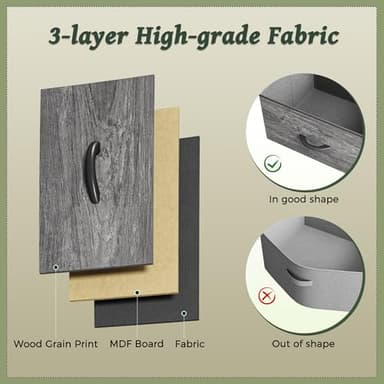 Huuger 63 Inch Dresser for Bedroom, Long Dresser for Closet with 9 Drawers, Large TV Stand for 55, 65, 70 Inch TV, Entertainment Center with Storage, Wide Chest of Drawers, Grey - Image 6