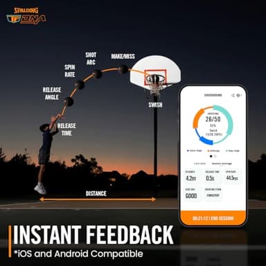 Spalding TF DNA Smart Basketball + 1 Yr App Subscription Bundle I iOS and Android Compatible I All Surface Material - Image 2