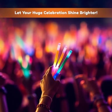 Glow Fever Glow in The Dark Sticks - 100 ct 6" Glow Sticks Bulk Party Pack with End Caps & Lanyards - Glow Party Favors for Concert, Festival, & Wedding Neon Light Sticks by Party Dragon, Green - Image 6