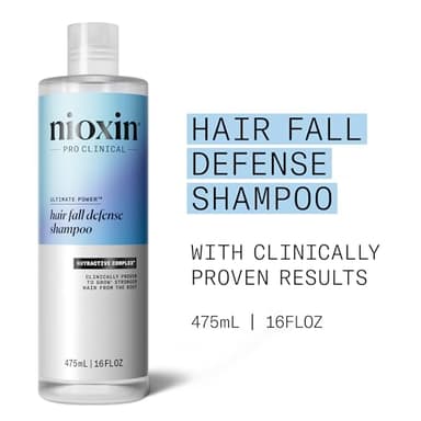 Nioxin Hair Fall Defense Shampoo | Activates Hair Follicles for Visibly Less Hair Loss | With Niacinamide, Caffeine, Lauric Acid, and Sandalore | 16 Fl Oz. - Image 2