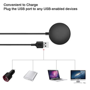 Trami 2 Pack Compatible with Samsung Watch Charger,Galaxy Watch 5/4 Charger Cable Dock USB Replacement for Samsung Galaxy Watch 5/5 Pro/4/4 Classic/3/Active 2/Active (SXCharger02) - Image 5