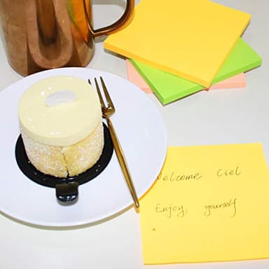 Sticky Notes 3x3 Inches,Bright Colors Self-Stick Pads, Easy to Stick for Home, Office, Notebook, 82 Sheets/pad - Image 7