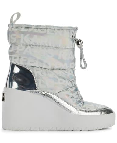 Karl Lagerfeld Paris Women's Shoes women's boots,Silver Irridescent, 10 - Image 5