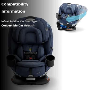 Graco Turn2Me 3-in-1 Rotating Convertible Car Seat, Rear to Forward Facing & Highback Booster, Easy Installation, Brighton - Image 3