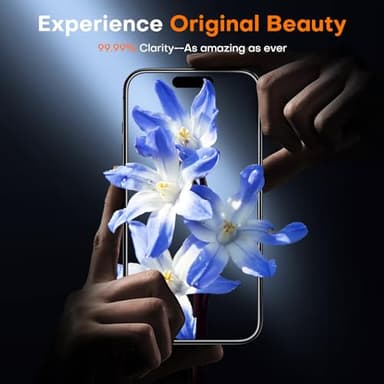 TOCOL for iPhone 16 Plus 15 Plus Privacy Screen Protector True 25°Anti Spy 9H+ Hardness Tempered Glass Full Coverage Screen Protector Easy Installation 2 Pack - Image 7