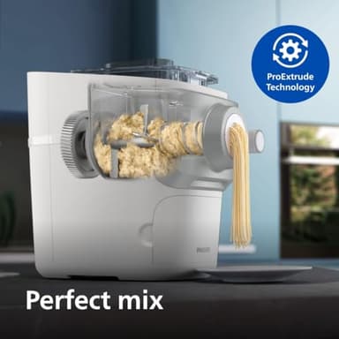 Philips 7000 Series Pasta Maker, ProExtrude Technology 150W, 8 discs, Perfect Mixing Technology, Preapre up to 8 Portions, HomeID App, White, (HR2660/03) - Image 3