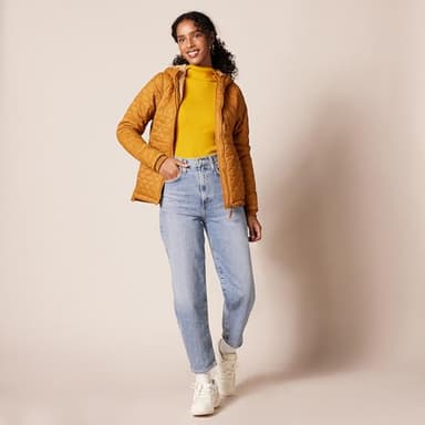 Amazon Essentials Women's Slim-Fit Lightweight Long-Sleeve Turtleneck Sweater, Gold, Small - Image 5