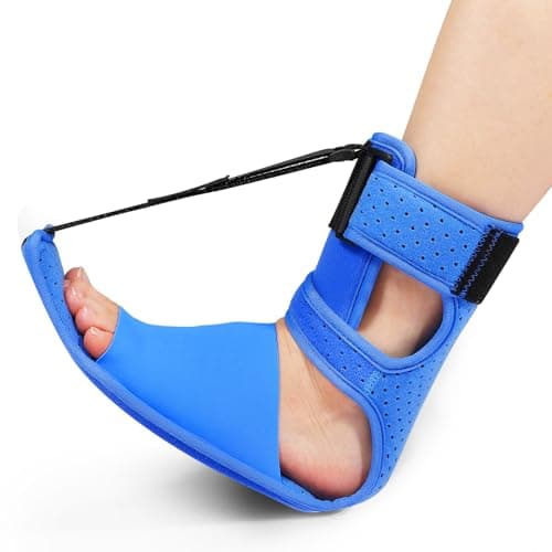 KTSAY Upgrade Plantar Fasciitis Night Splint & Relief Brace with Adjustable Straps - Support for Achilles Tendonitis, Heel Spur Pain, Day & Night Use - Image 1