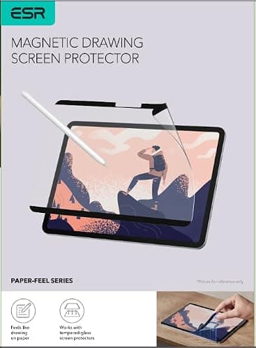 ESR Paper-Feel Magnetic Screen Protector for iPad Pro 11 Inch (M5/M4) 2025/2024, Write and Draw Like on Paper, Detachable and Reusable, Compatible with Tempered Film, Matte Finish - Image 10