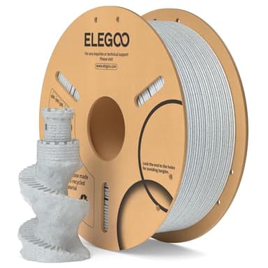ELEGOO PLA Filament 1.75mm Marble 1KG, 3D Printer Filament Dimensional Accuracy +/- 0.02mm, 1kg Cardboard Spool(2.2lbs) 3D Printing Filament Fits for Most FDM 3D Printers - Image 1