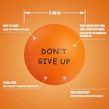 KDG Motivational Stress Balls(4 Pack) for Kids and Adults,Stress Relief Ball with Quetos to Rrelieve Anxiety and Manage Anger - Image 6