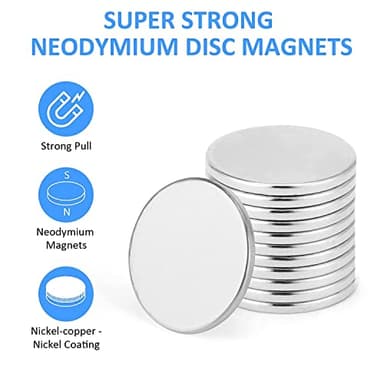 Realth Neodymium Disc Magnets, Dia. 0.79×0.08 Inch-10 PCS, Round Rare Earth Magnet for Research Industrial Purposes Educational(MC20210) - Image 5