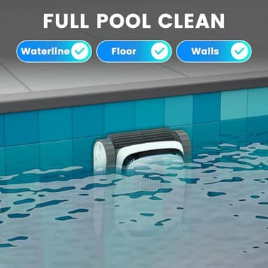 AIRROBO Pool Vacuum for Inground Pools, Smart Navigation Pool Cleaner Robot, Wall Climbing Pool Cleaner, Cleans Pool Floors, Walls & Waterline, 120 Min Run Time, for Above Ground & Inground Pools - Image 4