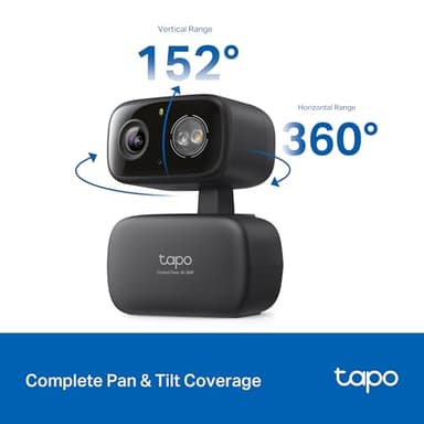 Tapo 2K 3MP Pan/Tilt Indoor/Outdoor Security Camera, Free Person/Baby Cry Detect & Motion Track, 360° Track, Color Night Vision, SD/Cloud Storage, Works w/Alexa & Google Home, HybridCam 360 - Image 4