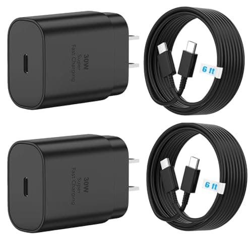 USB-C Charger 30W Super Fast Charging, Type C Block Adapter Plug Cable Cord 6ft for iPhone 17,17 Air,17 Pro,17 Pro Max, iPhone 16,16 Plus,16 Pro,16 Pro Max, iPhone 15, iPad Pro 12.9/11 - Image 1