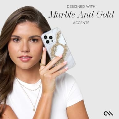 Case-Mate iPhone 16 Pro Max Case [Compatible with MagSafe] - Stylish Marble Phone Case with 12ft Drop Protection - Premium Magnetic Cover for iPhone 16 Pro Max - Karat Granite - Image 6