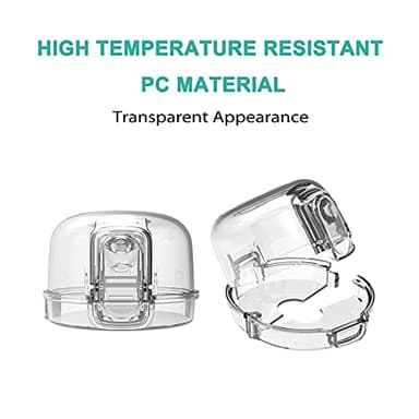 Mom's Choice Gold Awards Winner - Stove Knob Covers for Child Safety (5 + 1 Pack) Double-Key Design and Upgraded Universal Size Gas Knob Covers Clear View Childproof Oven Knob Covers for Kids and Pets - Image 4