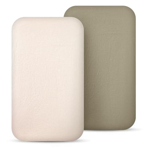 lulumoon Muslin Bassinet Sheets for Baby: Soft Bedside Sleeper Bassinet Fitted Sheets for Boys and Girls - Image 1