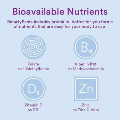 SmartyPants Toddler Multivitamin Gummies: Omega 3 Fish Oil (EPA/DHA), Vitamin D3, C, Vitamin B12, B6, A, K & Zinc, Biotin, Beta Carotene, Gluten Free, Three Fruit Flavors, 90 Count (30 Day Supply) - Image 9