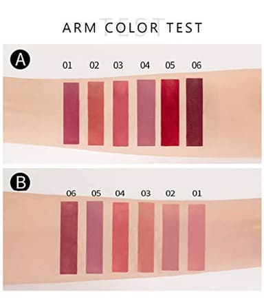 6Pcs Matte Liquid Lipstick Makeup Set, Matte liquid Long-Lasting Wear Non-Stick Cup Not Fade Waterproof Lip Gloss (Set A) - Image 5