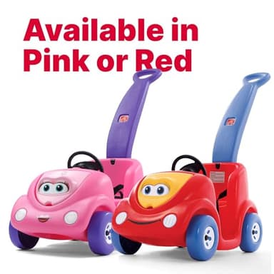 Step2 Push Around Buggy Kids Push Car, Ride On Toy, Stroller Substitute, Includes Seat Belt & Horn, Made of Durable Plastic, Max Weight 50 lbs., For Toddlers 1.5-4 Years Old, Pink - Image 6