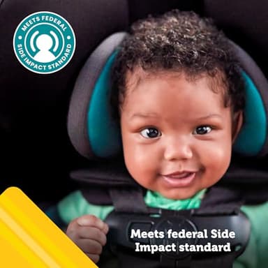 Safety 1st Grow and Go All-in-One Slim Convertible Car Seat, Rear Facing, 5-40 lbs, Forward Facing (30–65 lbs), High Back Booster Seat 40-100 pounds, Iron Frost - Image 9