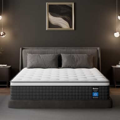 PECHINOU Full Size Mattress 10 Inch Full Mattress in a Box,Hybrid Gel Memory Foam and Individual Pocket Springs, Soft and Comfort,Pressure Relief, Medium Firm CertiPUR-US Certified - Image 9