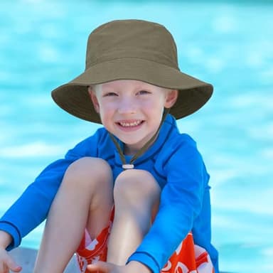 Baby Toddler Sun Hat,Boys Girls Bucket Hat for Kids UPF 50+ Sun Protective Child Summer Beach Hats 0-6 Months - Image 6