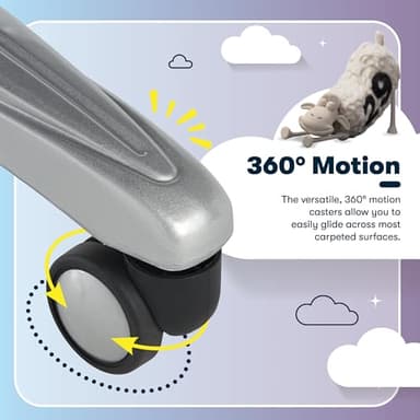 Serta Bryce Executive Office Chair, Ergonomic Computer DeskChairs with Patented AIR Lumbar Support, Comfy Body Pillows, Height Adjustable, Swivel Base with Wheels, Bonded Leather, Gray - Image 12