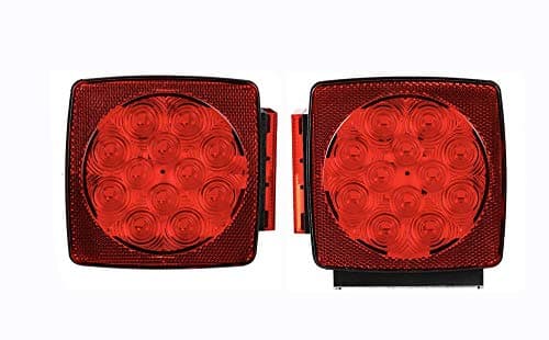 MAXXHAUL 50343 12V LED Submersible Left and Right Trailer Lights for Trailers Less than 80" Wide - Image 1