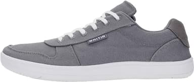 WHITIN Extra Wide Toe Box Barefoot Sneakers for Men Minimalist Minimus Zero Drop Sole Shoes Size 12 Width Fit 12W Gym Walking Grey White 46 - Image 2