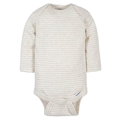 Gerber Baby Boys' 6-Pack Long-Sleeve Onesies Bodysuit, Tiger Green, 3-6 Months - Image 6