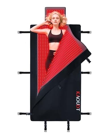 Kaoudt 2025 Medical-Grade TPU Red Light Therapy Mat for Full Body Pain Relief, FSA&HSA Eligible 73"x33" Dual Wavelength Infrared Red Light Blanket with 2570 LEDs for Home Use - Image 1